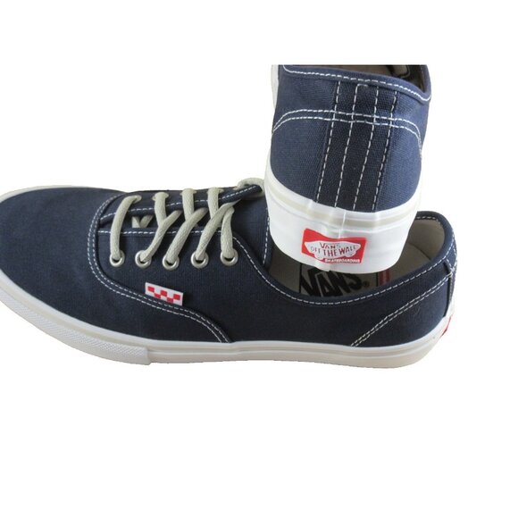 Vans Men's Skate Authentic Navy Blue Turtledove Canvas shoes Size 10 NIB - Picture 7 of 7